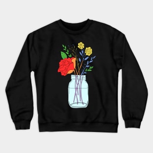 Gay Pride Flower Bouquet Crewneck Sweatshirt